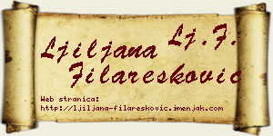 Ljiljana Filaresković vizit kartica